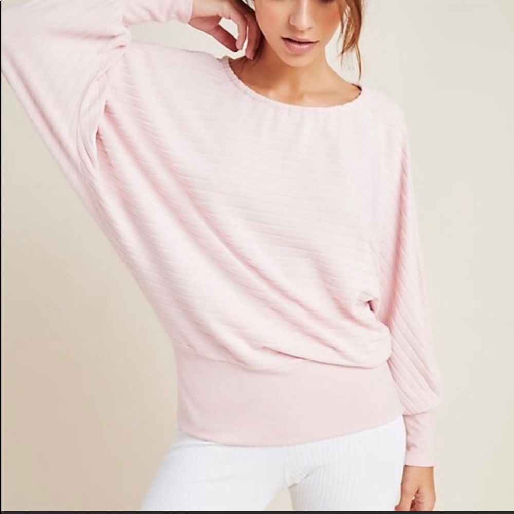 🆕 Anthropologie Velour Crew Neck